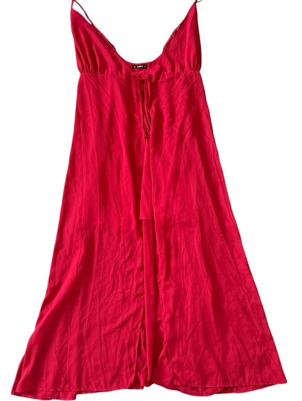 SHEIN Vibrant Red Chemise